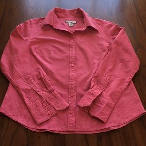 Bamboo Traders strip button down shirt